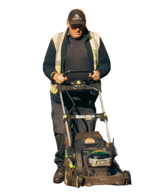 Person Lawn Mowing